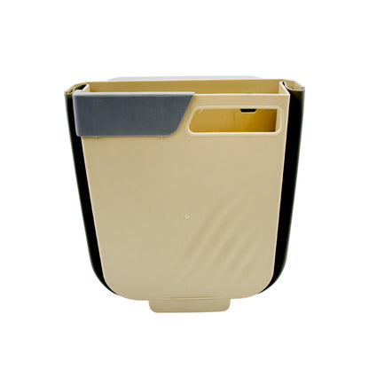 Foldable Hanging Trash Can – Space-Saving Waste Bin for Kitchen, Bathroom & Car